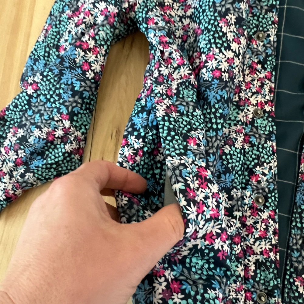 Floral  double sided Patterned Jacket - Picture 5 of 5